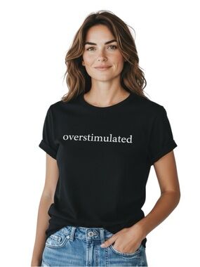 Overstimulated Graphic Tee - Black